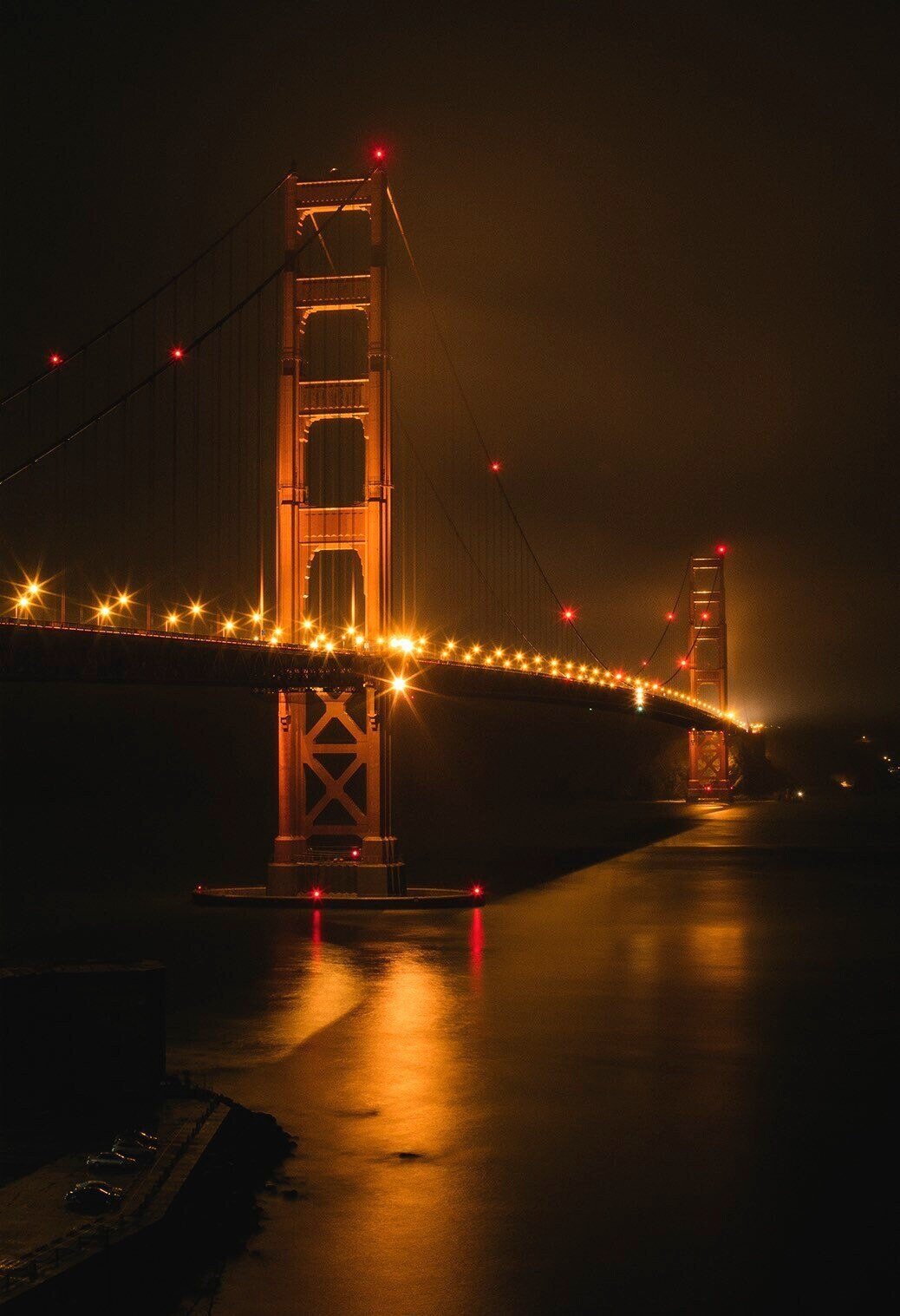 Golden Gate Bridge | San Francisco California Night Life Wall Art West Coast Canvas Metal HD Prints Home Office Decor
