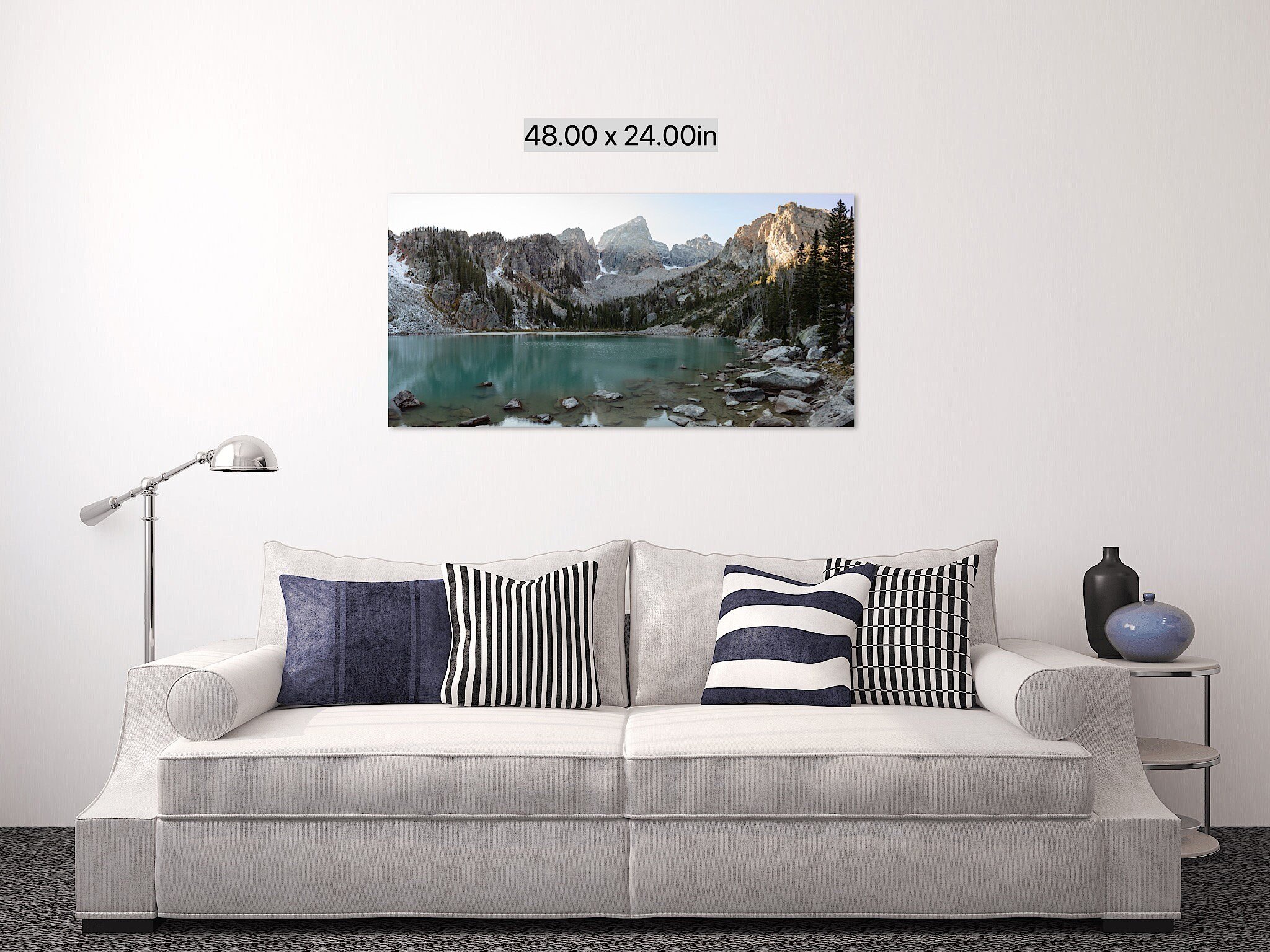 Mountain Oasis | Delta Lake Grand Teton National Park Wyoming Wall Art Canvas Print Metal Decor Photography Home Office