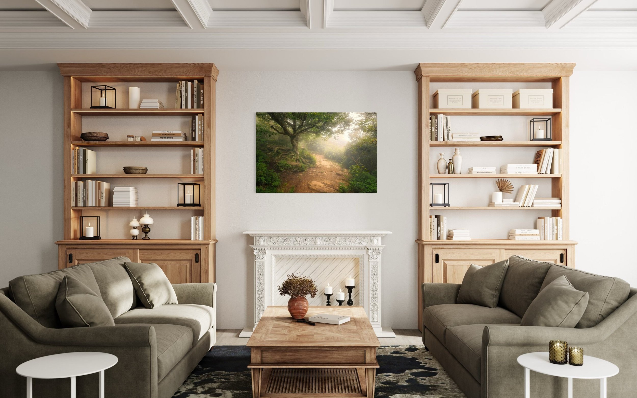 Craggy Pinnacle Tree | Asheville North Carolina Photography Sunrise Metal Prints Canvas Nature Wall Art Home Office Decor