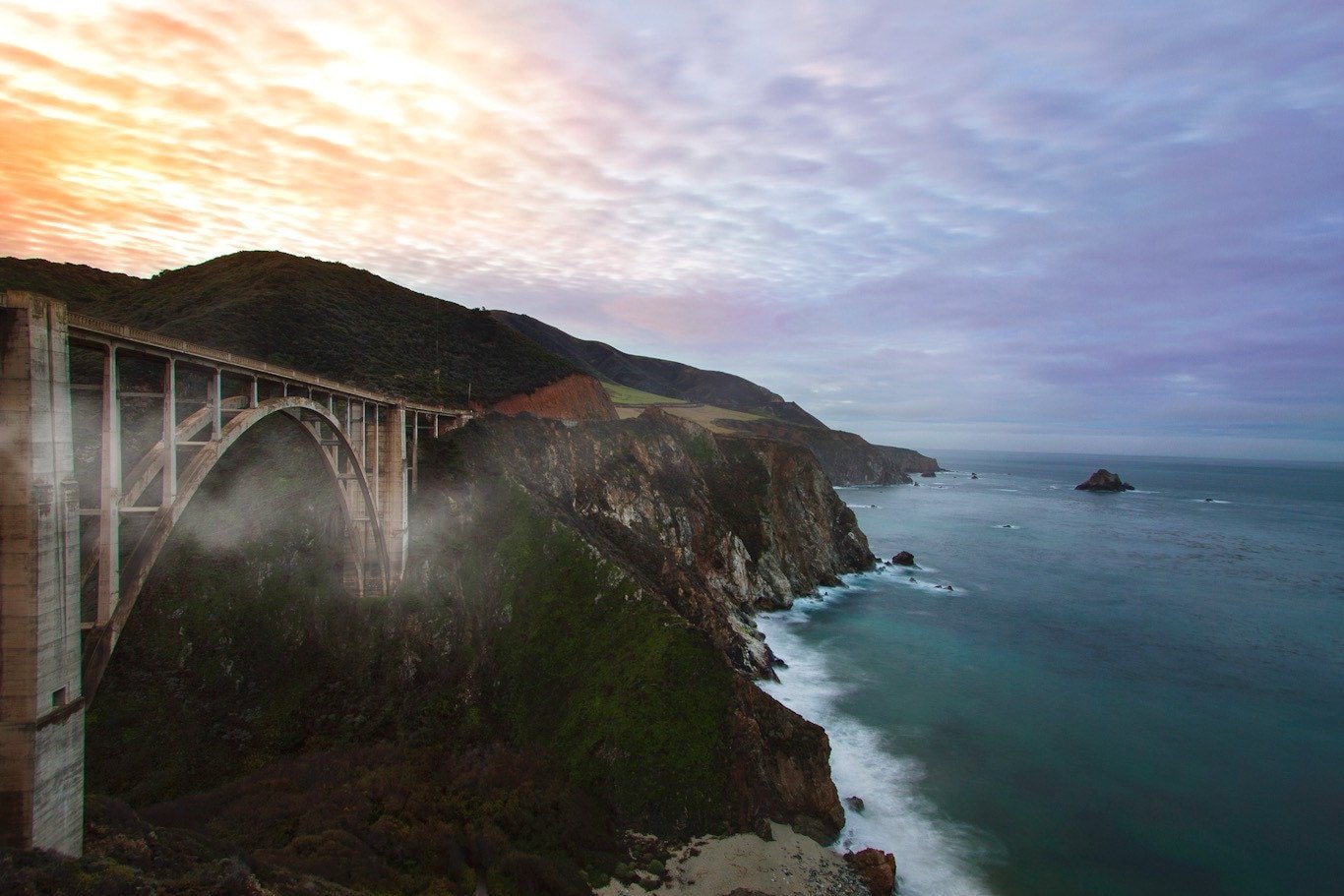 Bixby Bridge | Big Sur California Wall Art Pacific West Coast Highway 1 PCH Landscape Photography Metal Print Canvas