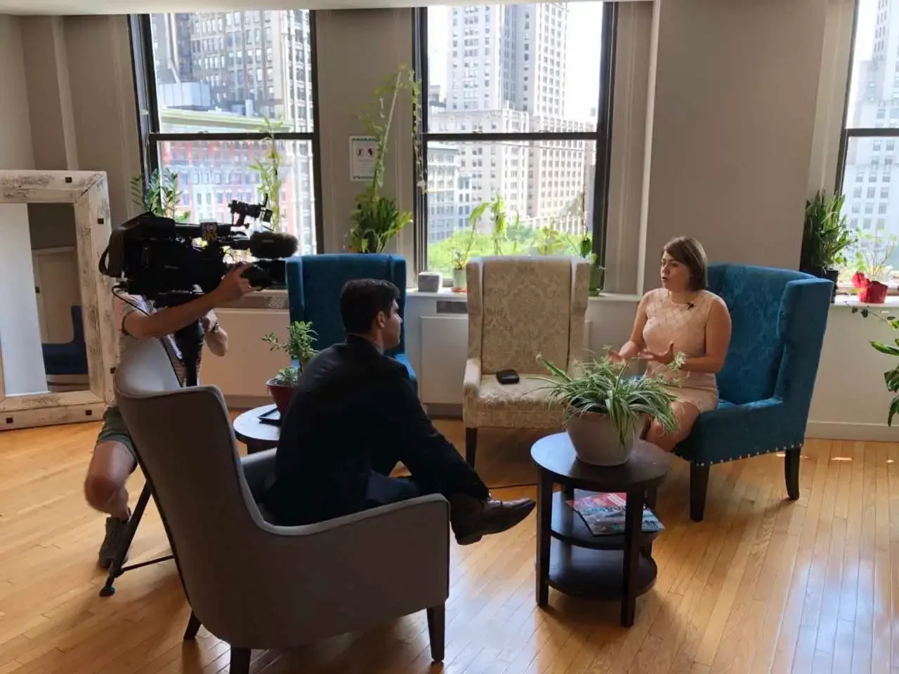 Irina Popa-Erwin professional executive coach in NYC during CBS New York interview on leadership strategy