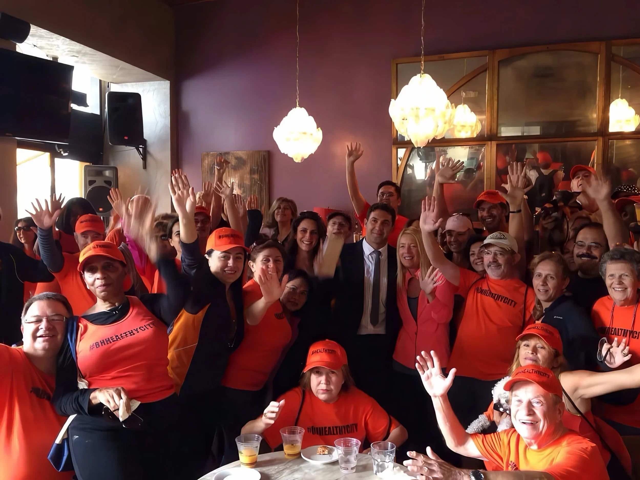 Irina Popa-Erwin, life and leadership coach, with the Beverly Hills community and former Mayor Lili Bosse at a Beverly Hills event.