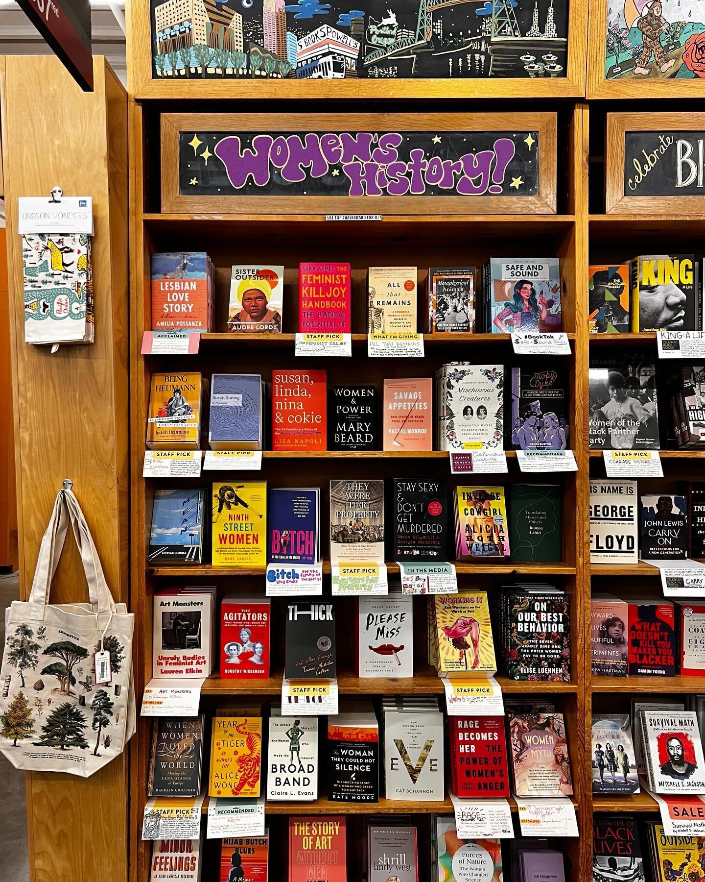 Spotted this today at Powell&rsquo;s! 😍 What amazing company. And yes, there are most definitely cicadas. #mischievouscreatures #womenshistorymonth