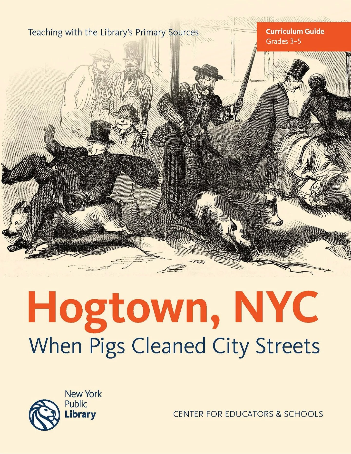 This was an incredibly fun project to be involved and the mere idea that third, fourth, and fifth graders will be discussing the history of pigs and trash that I wrote about in Taming Manhattan brings me SO MUCH JOY. Thank you, @nypl! 

Teachers, if 
