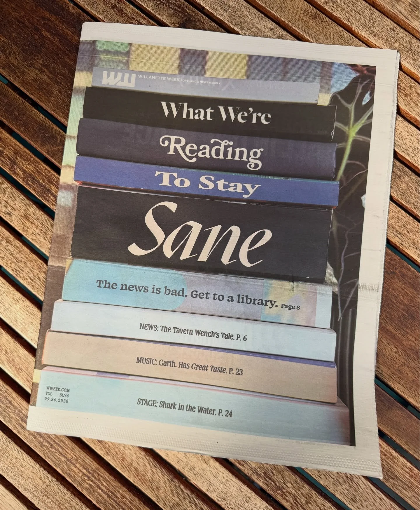 If you have ever been a student, friend, neighbor, or family member of mine (really, if you&rsquo;ve met me), you know I love to recommend books. How delightful, then, that Willamette Week asked me to share what book is helping me to remain sane thes
