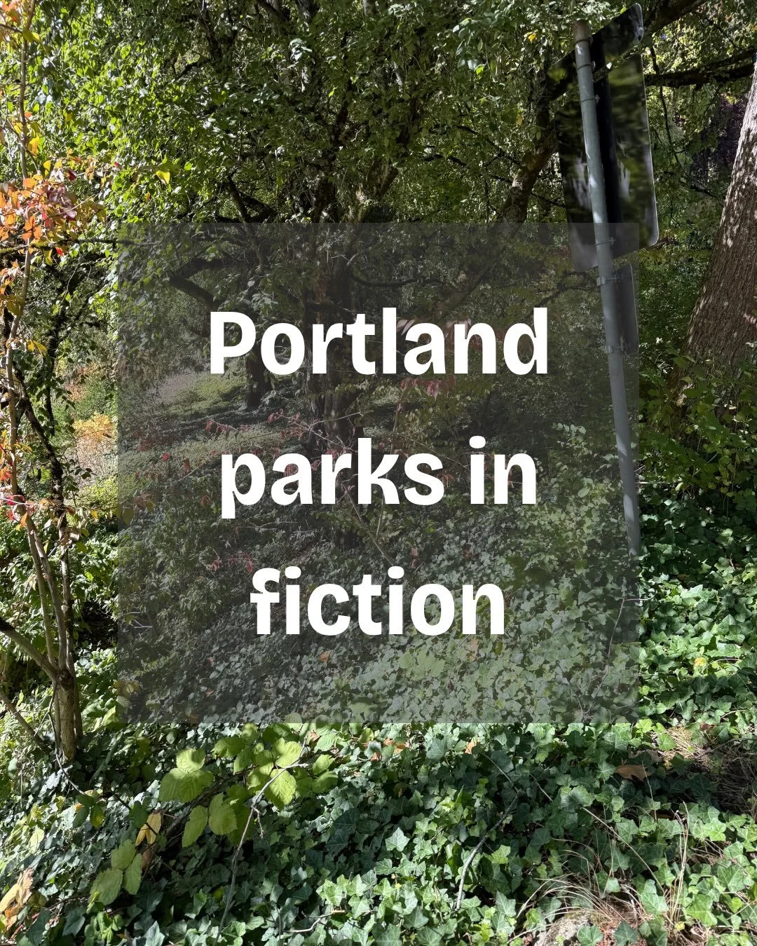 I need your help! I&rsquo;m interested in reading fiction that features Portland&rsquo;s parks. Here is a shortlist I just brainstormed. Can you recommend others? 

#portland #parks #fiction #books