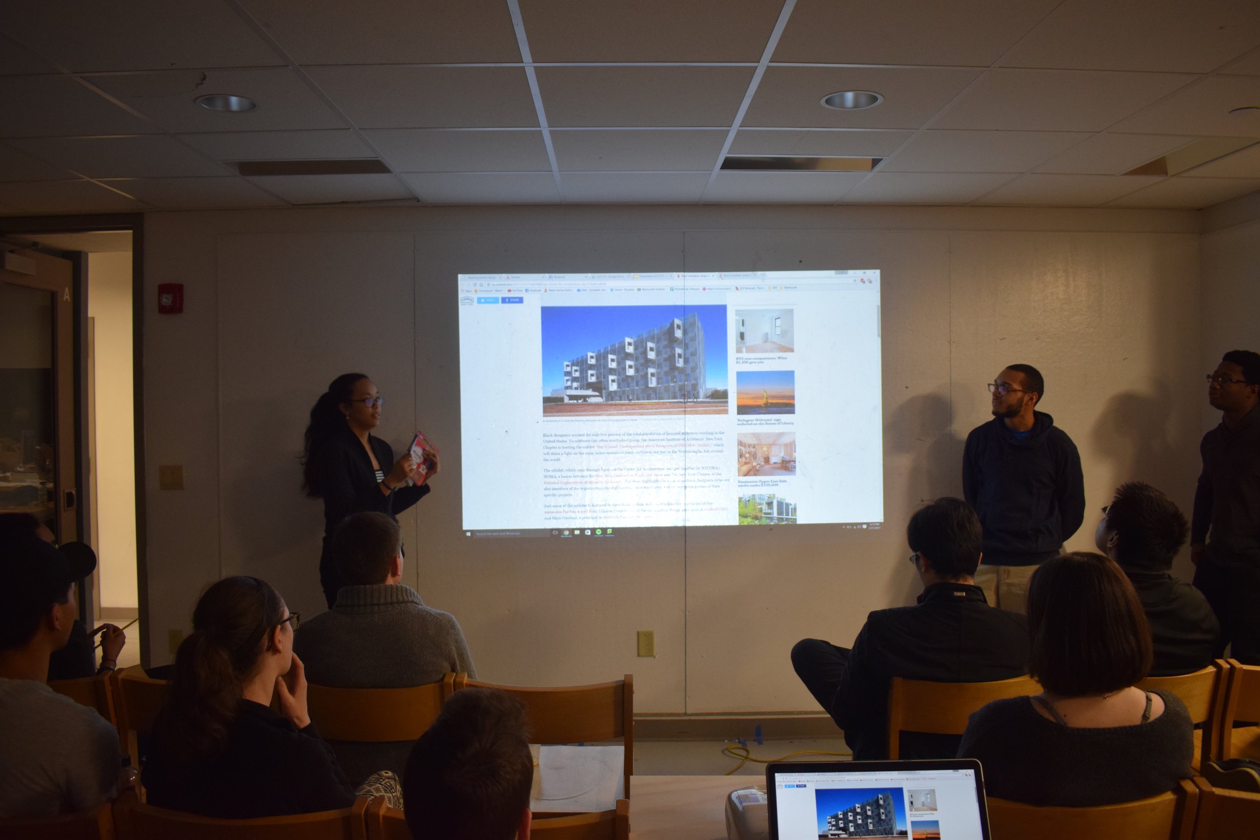 NOMAS Historian, Sachia Chin Loy Presenting a flash lecture on African-American Architects for Black History Month