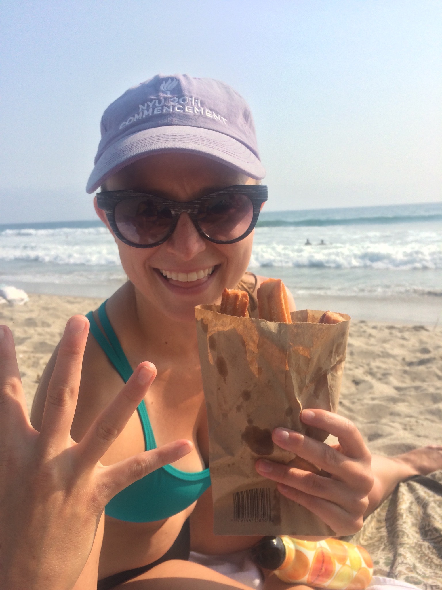 This is me eating churros in a bikini. And I don't give a FUCK. 