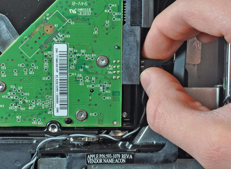 iMac hard disk temperature sensor