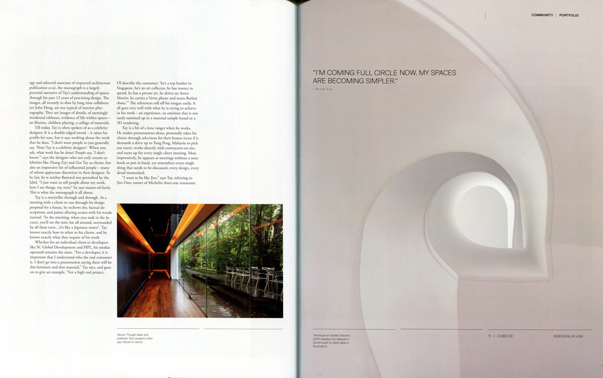 2013 Oct / Cubes Magazine – 'Full Circle'