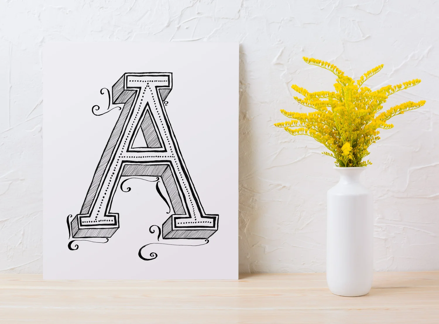 26 Letters: Typographic Wall Art With Personality — Yes Design Shop