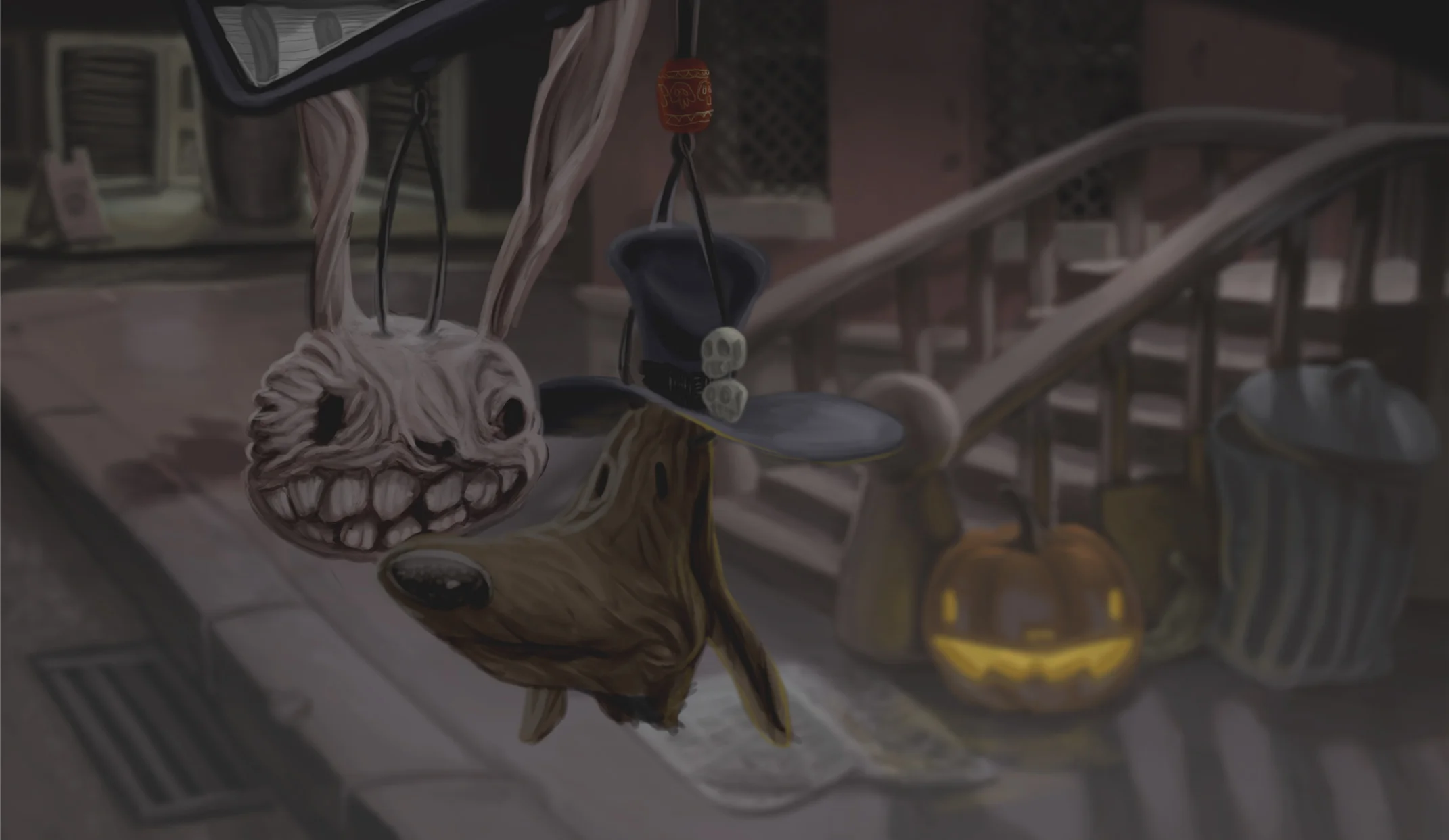 Hit the Road in 1993... Sam & Max as shrunken heads...