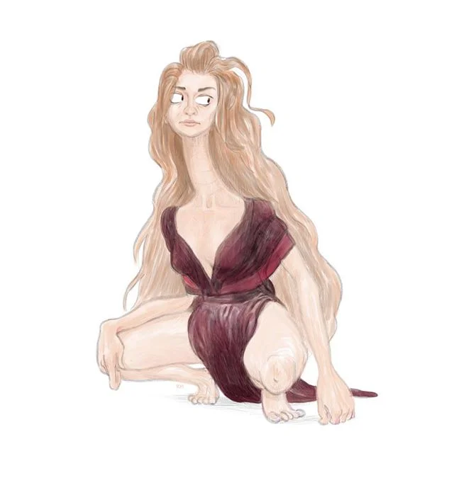 Giraffe-necked goil.