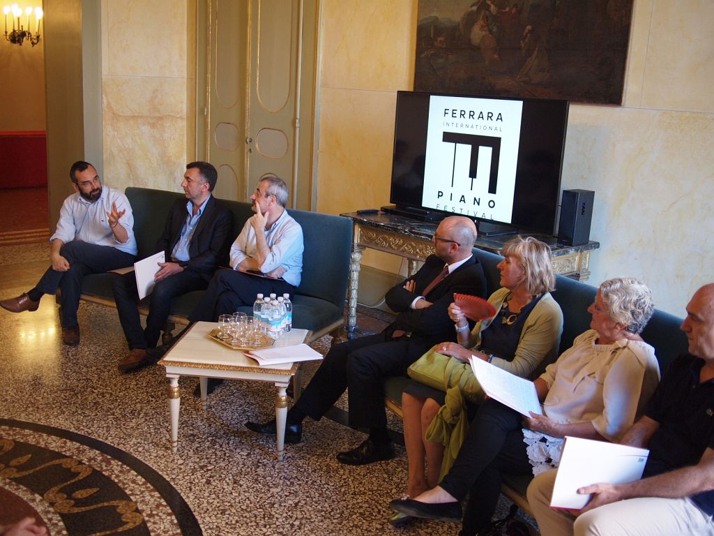 Ferrara International Piano Festival 2104, Press Conference at the Teatro Comunale "Claudio Abbado" in Ferrara