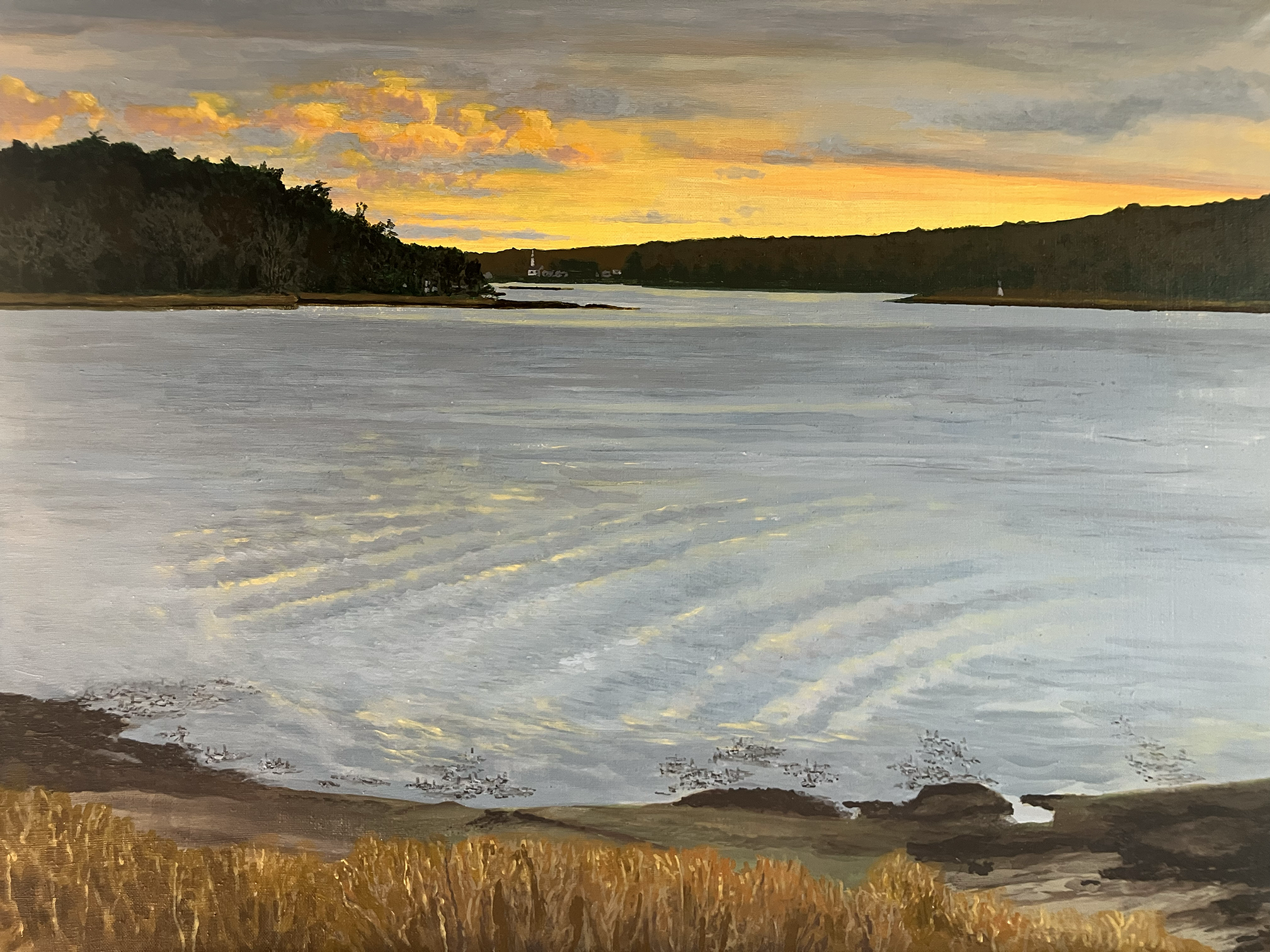 View of Phippsburg, Maine from Arrowsic