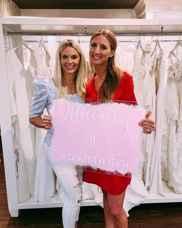 What a week! We added a lot of new brides to the #tesoriwifey club including this babe @toribrooke . We met sweet Tori when she was just 16 and shopping for prom and then ended up working for us all through college. It&rsquo;s so fun seeing her throu