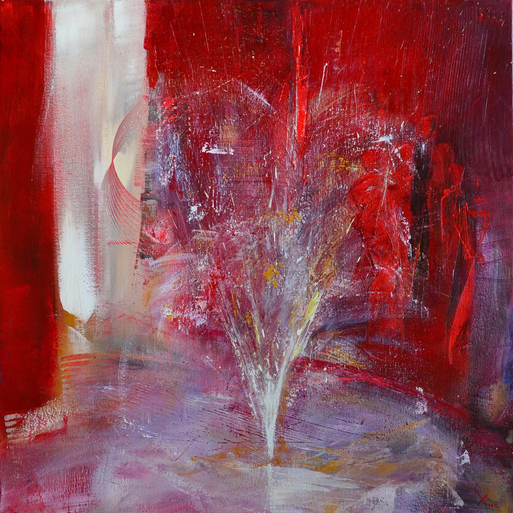Jeux d'eau _ 70 x 70cm