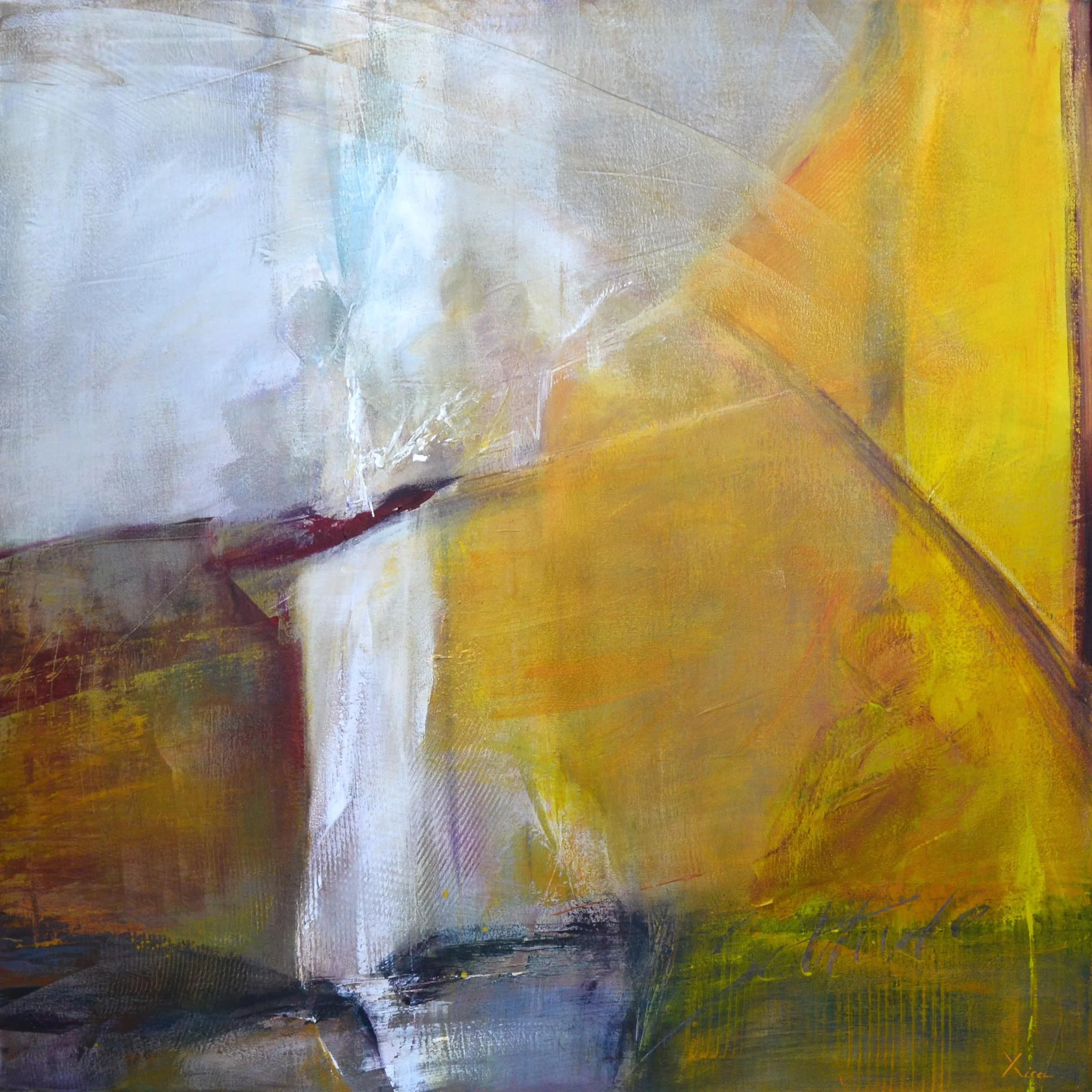 Au pied du mur _ 90 x 90cm