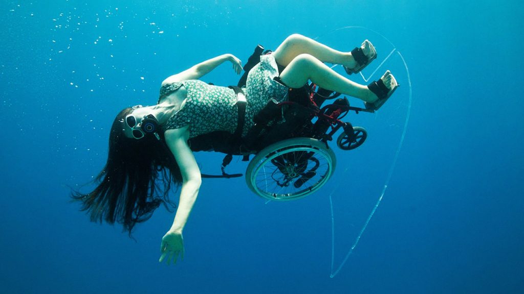 Sue Austin, Creating the Spectacle Part 1: Finding Freedom (2012). Image courtesy of the artist.