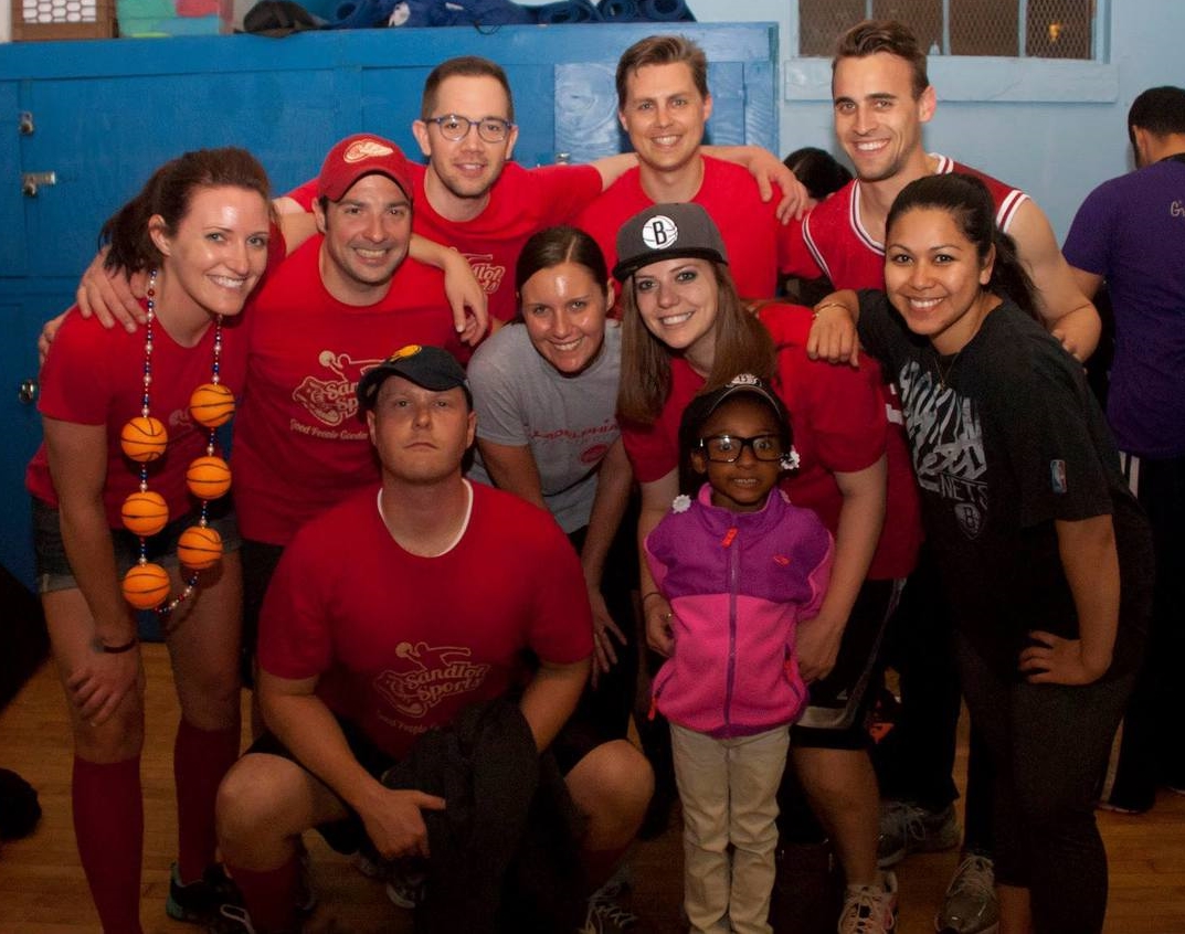 Playing our first season of dodgeball together!