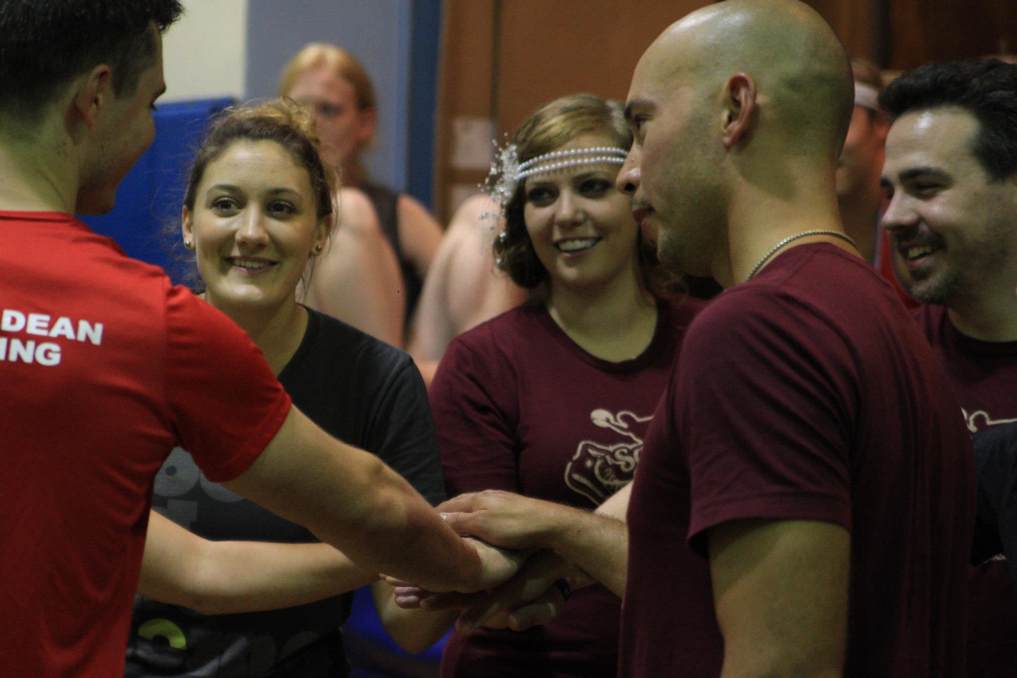 Making new friends in my second season of dodgeball!