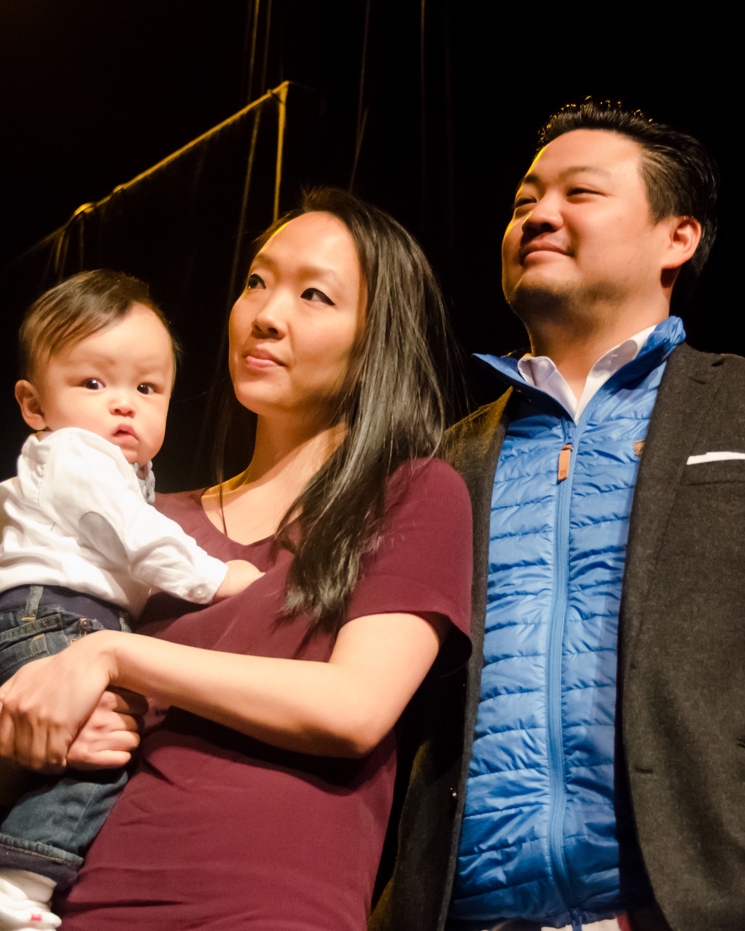 Hunter Minsoo Yang, born August 25, 2015, with parents Hannah and Eric