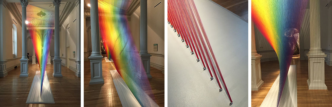 ”Plexus, A1“ by Gabriel Dawe is made of thread and is completely spellbinding.