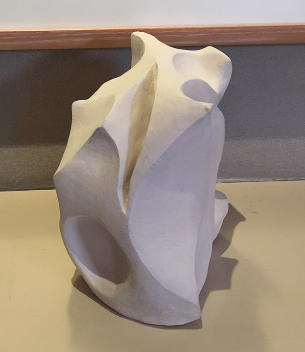 A SCULPTURE I RECENTLY COMPLETED.