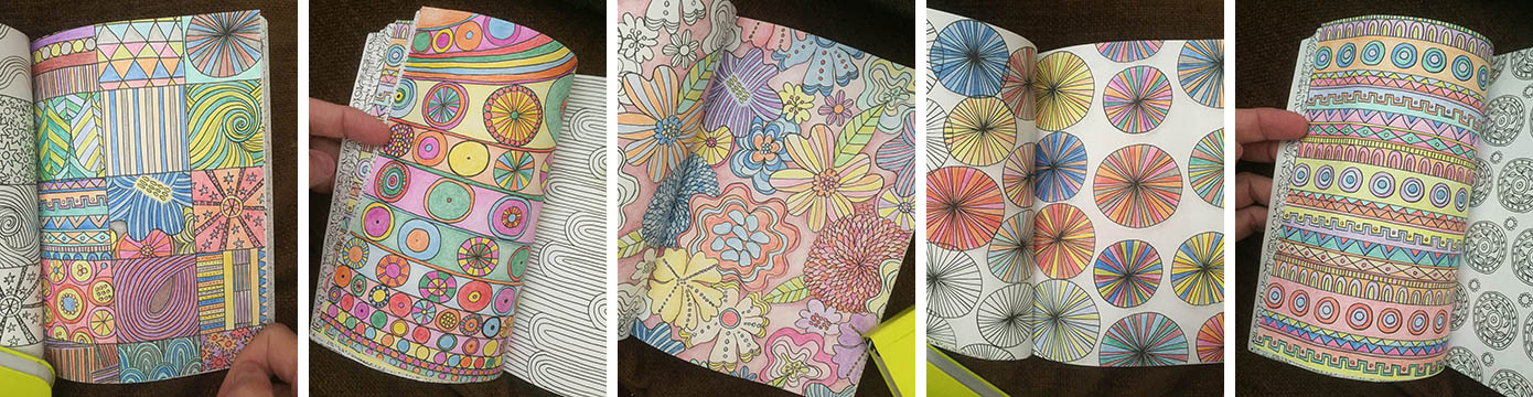 I received a lovely small coloring book as a gift and discovered that this is a special way to be creative that I had not appreciated before. Watching the pages come alive with color has been a delight.