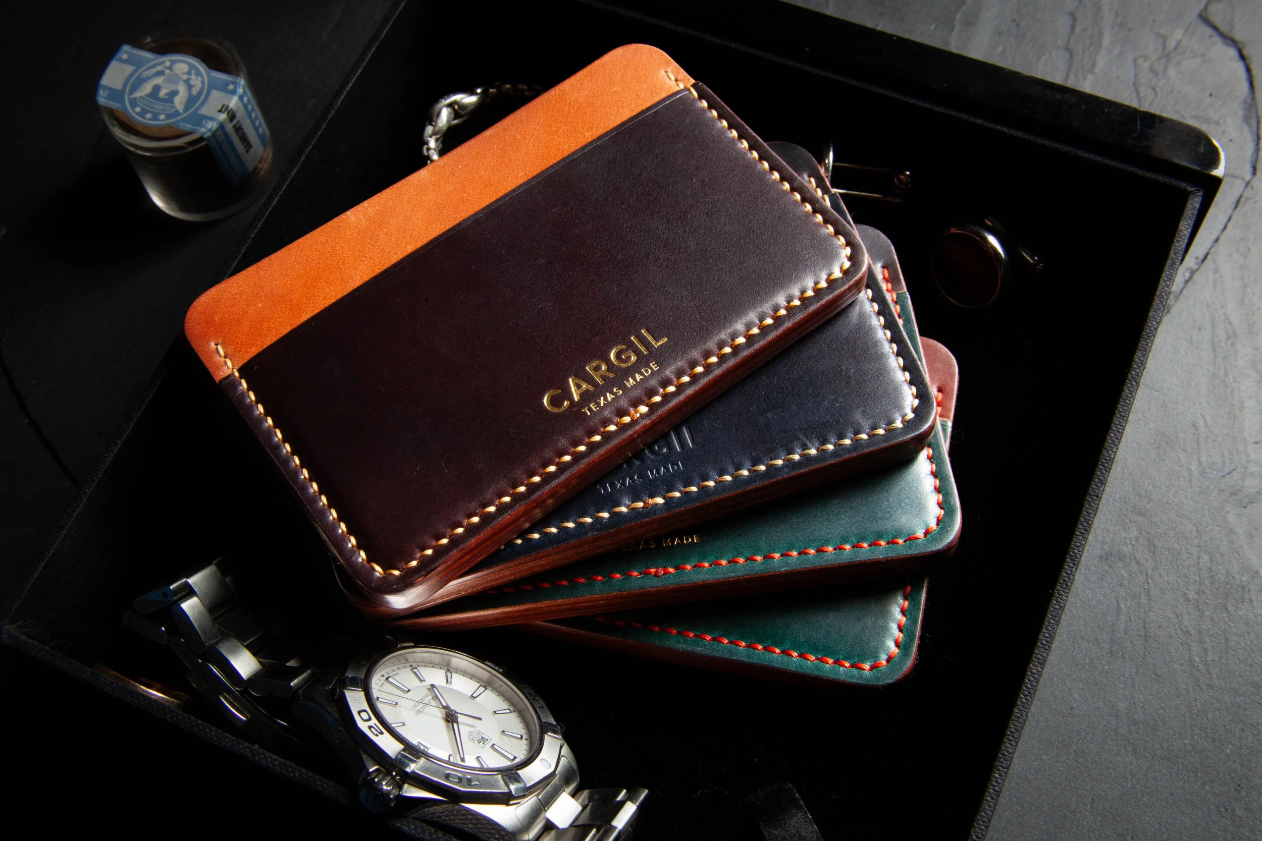 Ogawa shinki Horween rocado shell cordovan leather wallet