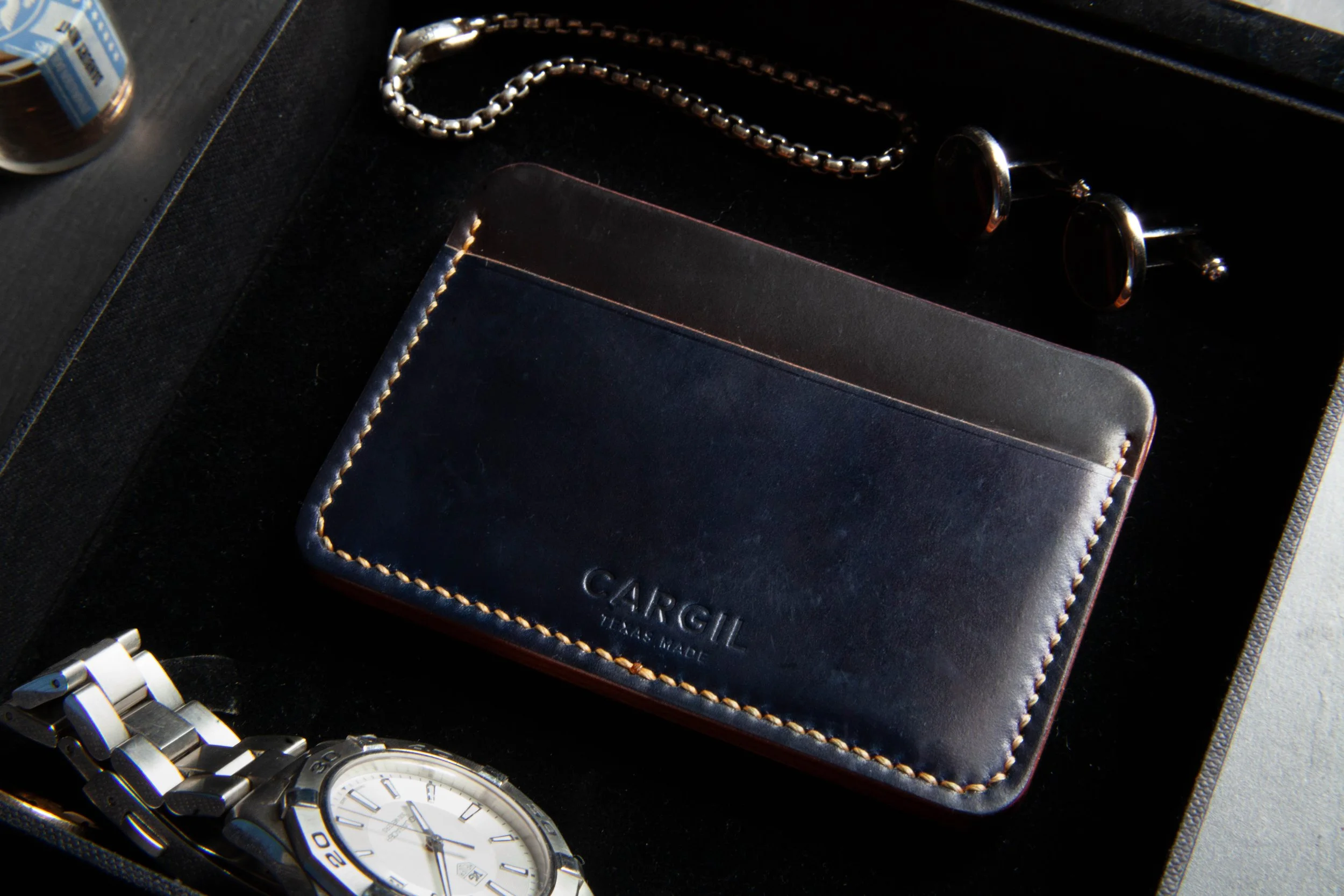 Ogawa shinki Horween rocado shell cordovan leather wallet