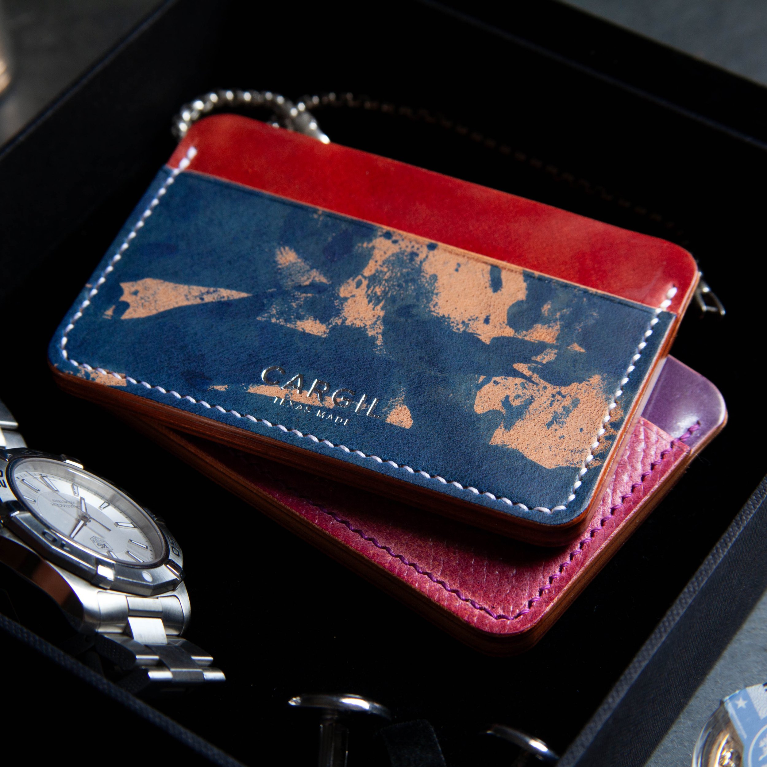 Ogawa shinki Horween rocado shell cordovan leather wallet