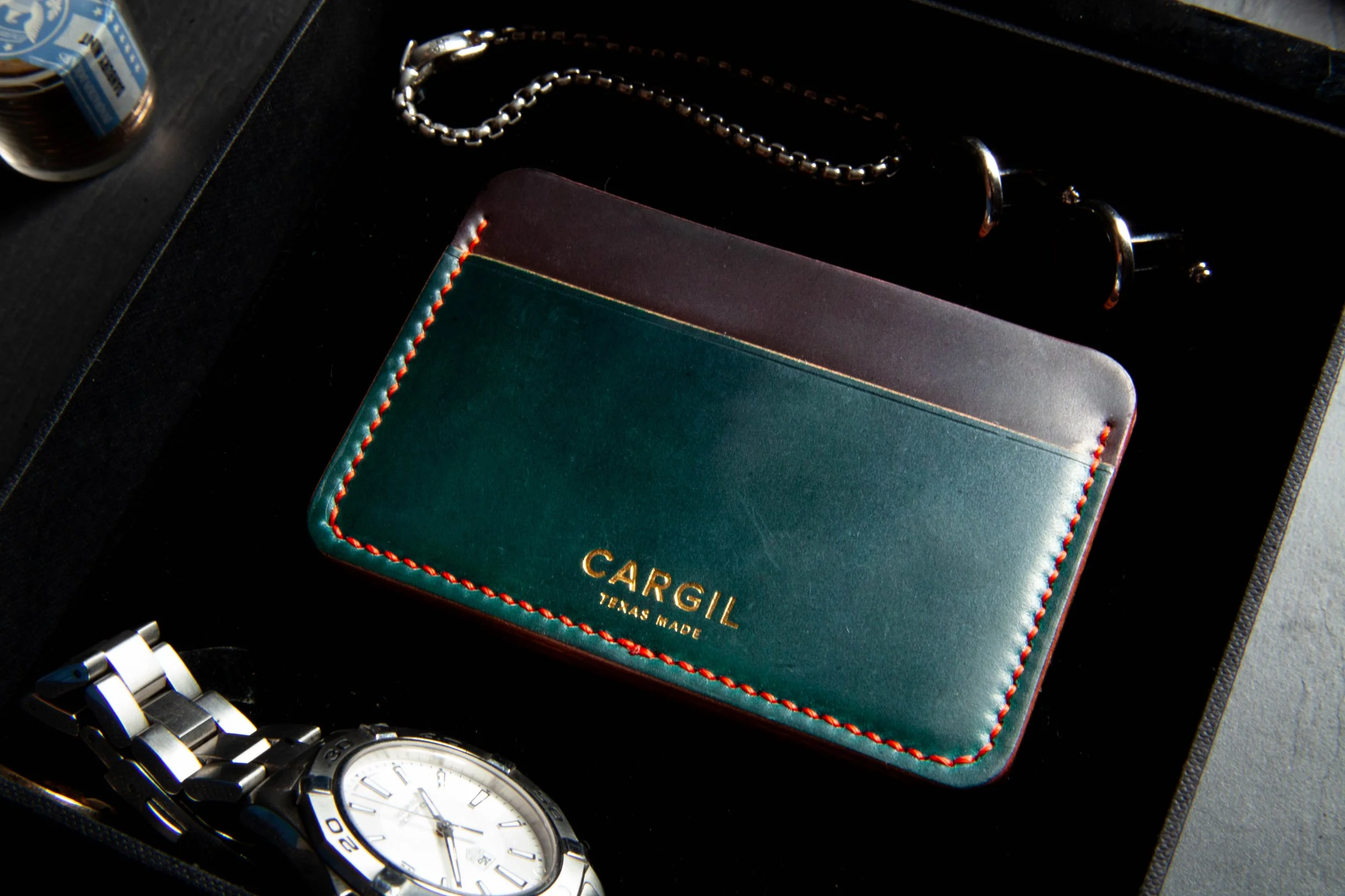 Ogawa shinki Horween rocado shell cordovan leather wallet