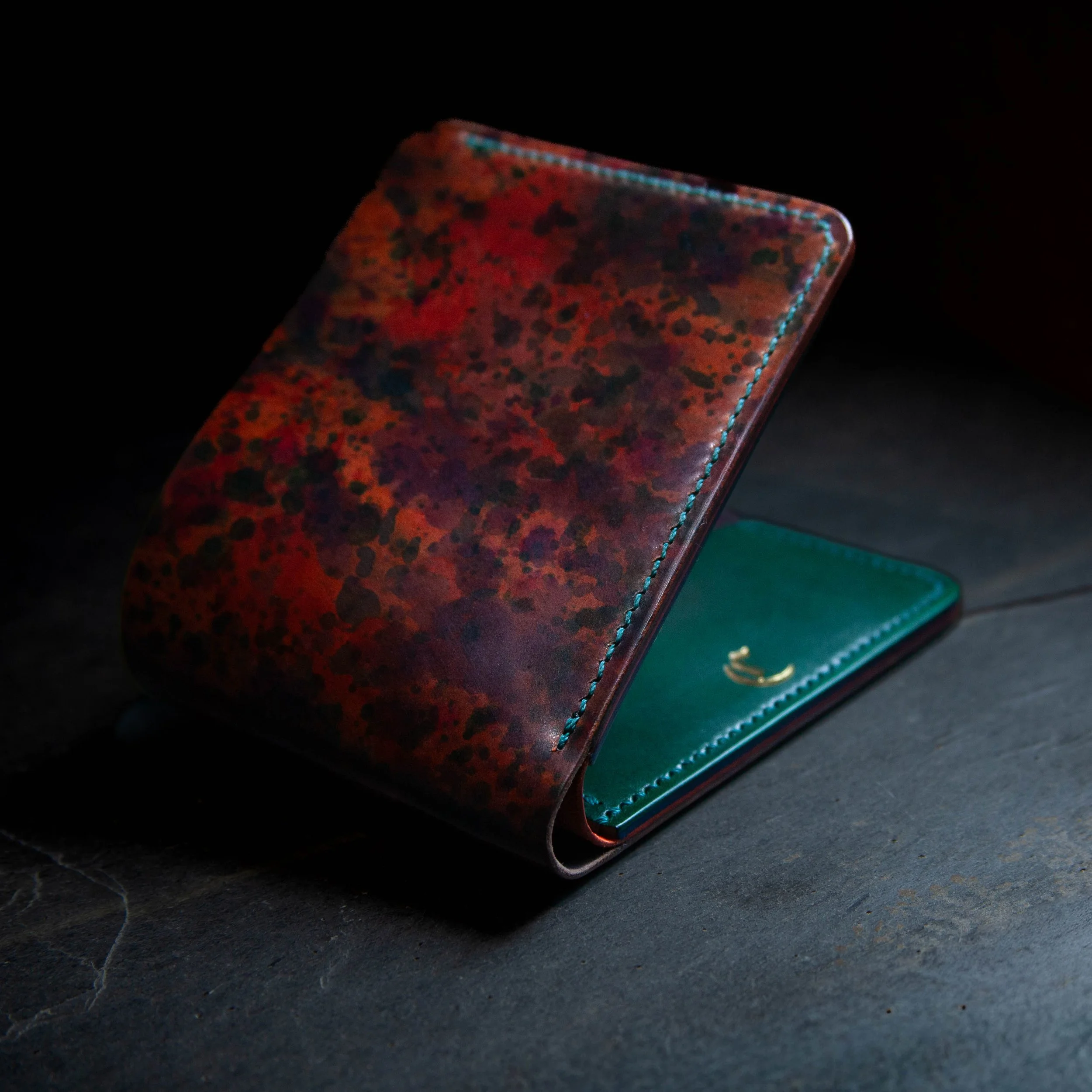 Ogawa shinki Horween rocado shell cordovan leather wallet