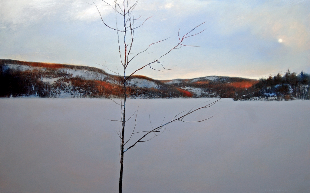 David Lidbetter, Morning - Gatineau River, Oil on canvas