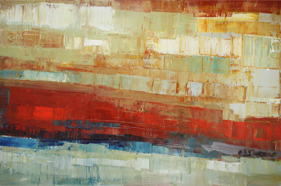 Peter Colbert, "Sky Breaks", Acrylic, 48" x 72"