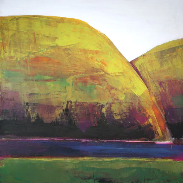 Peter Colbert, River Bend, Acrylic on canvas, 48" x 48" 