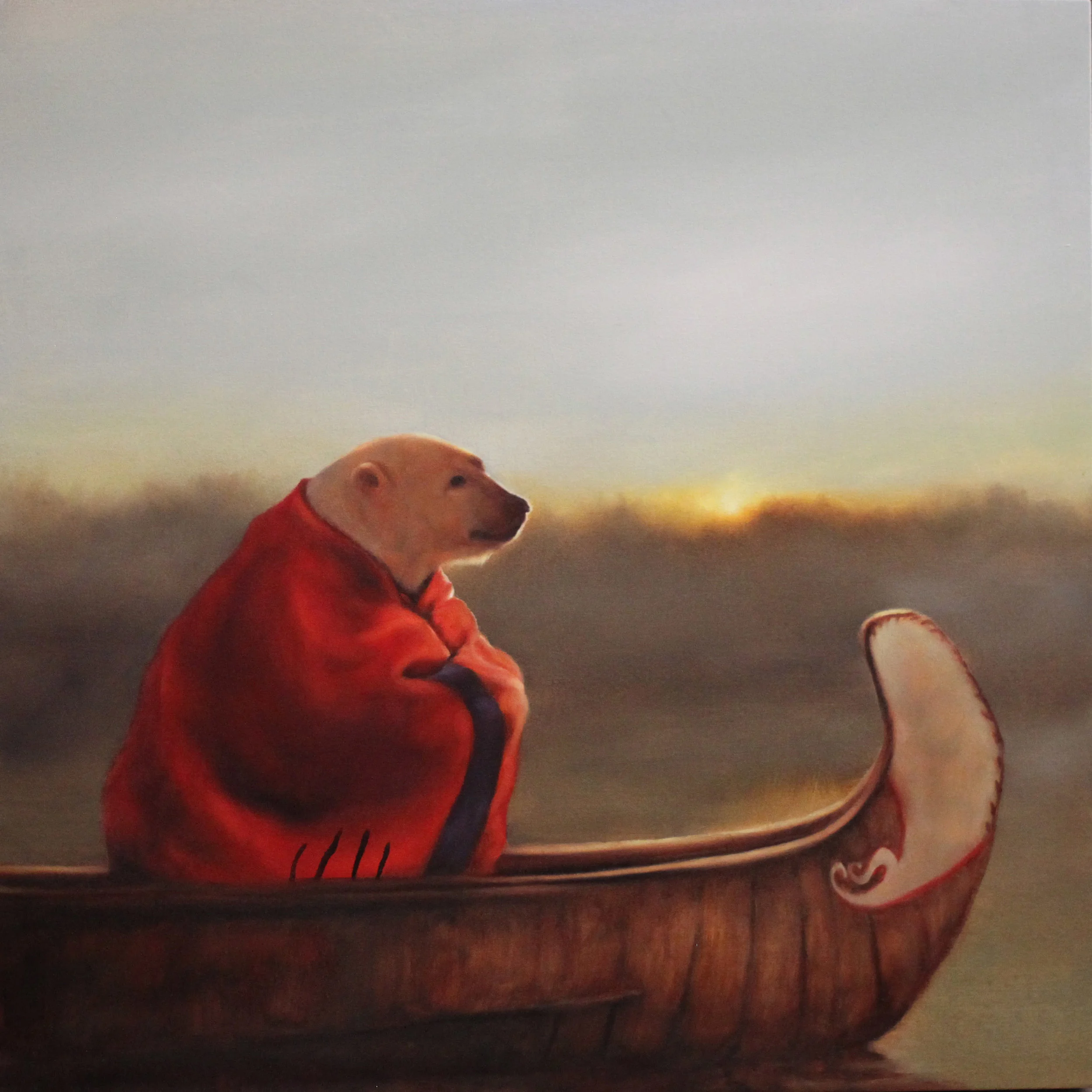 Richard Ahnert, At One , Oil on canvas, 24" x 24", 2017. SOLD