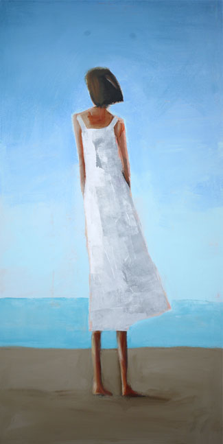 Wistfulness, Acrylic on canvas, 24" x 48" 