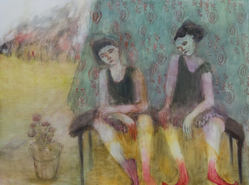 Waiting for Fire Oil on panel 48 x 36 in. $3000