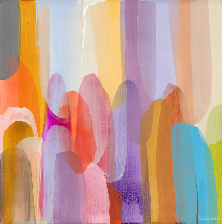 Kinship, acrylic on canvas, 48 x 48 in. (121.9 x 121.9 cm)