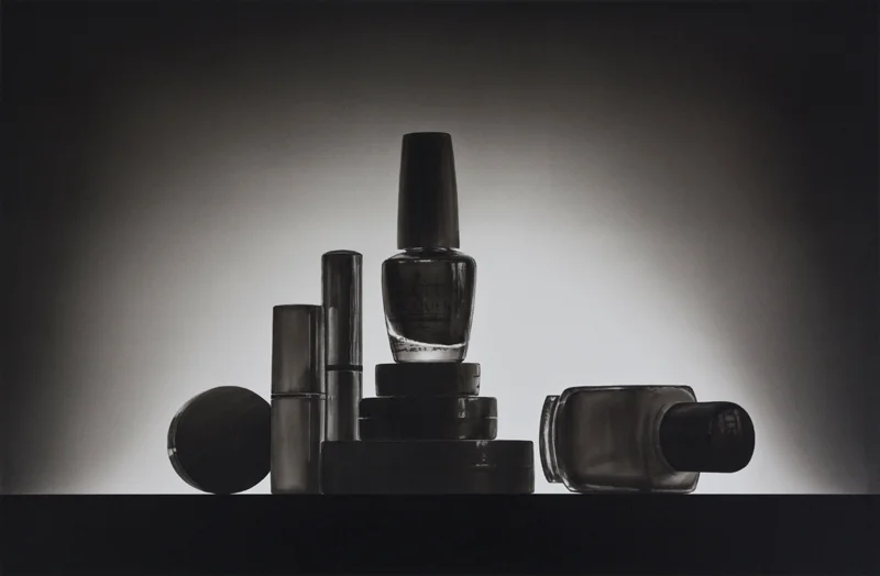 Assorted Cosmetics Speedball Superblack India ink on Arches Aquarelle paper 38.1875 x 58.1875 inches