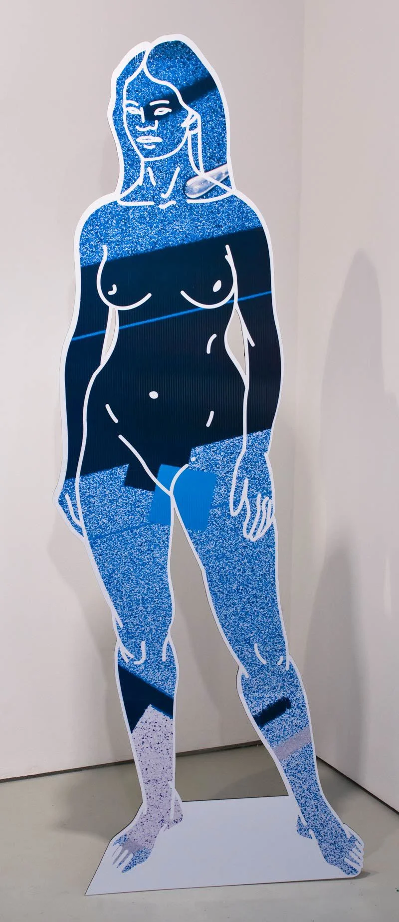 Pioneer (Woman) 2012 Digital print and laminate on Coroplast 84 x 31 x 12 inches