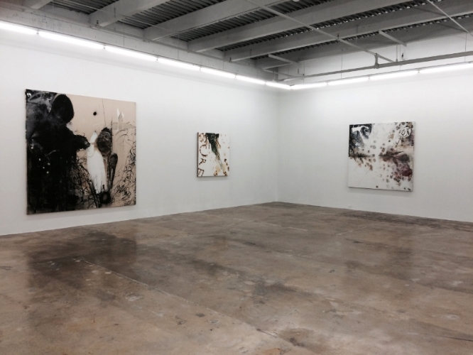  installation view of "no man's land" exhibition, rubell family collection, 2015-16 