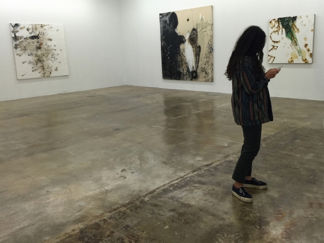  installation view of "no man's land" exhibition, rubell family collection, 2015-16 