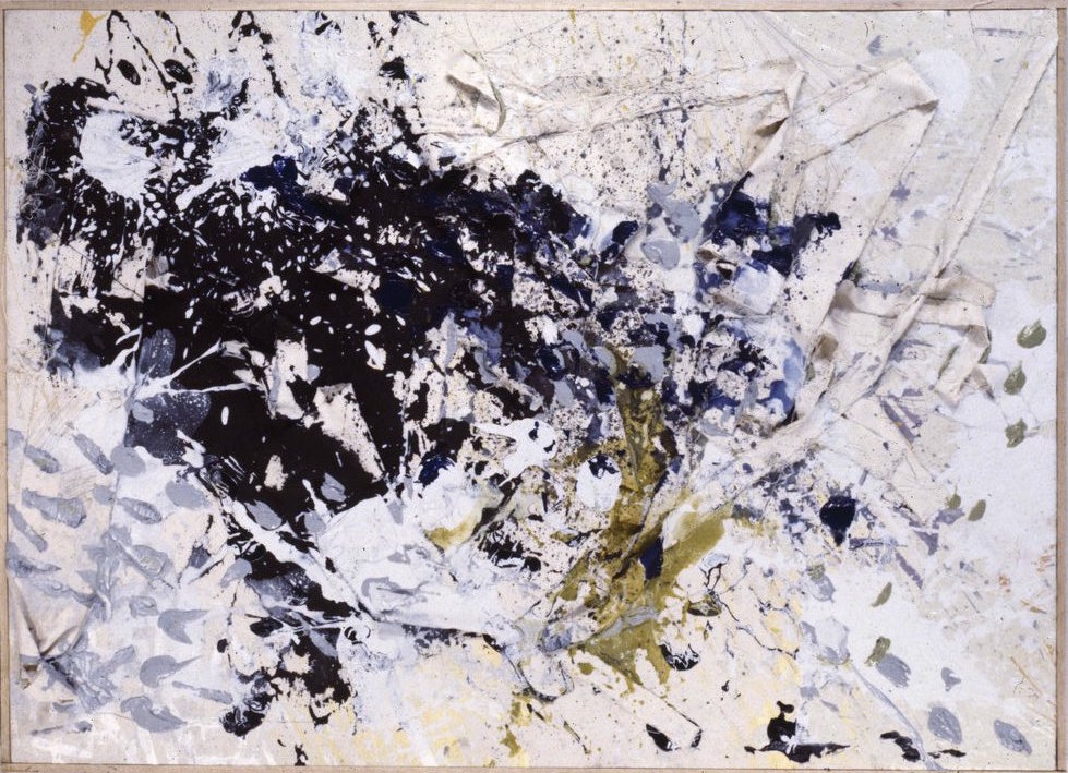  shred, 1982 various fabrics and water-based pigment 60x72 inches  