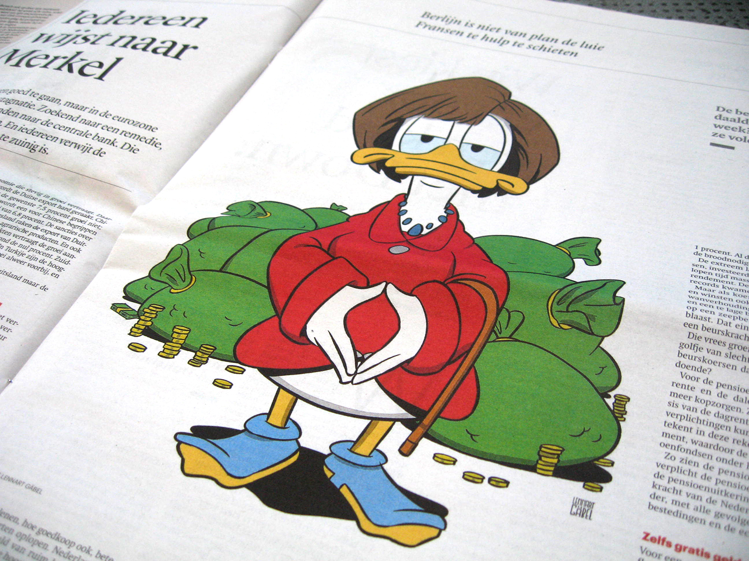 141016_Trouw_Lennart_Gaebel_Illustration_Angela_Merkel_Caricature_Duck_Page.jpg