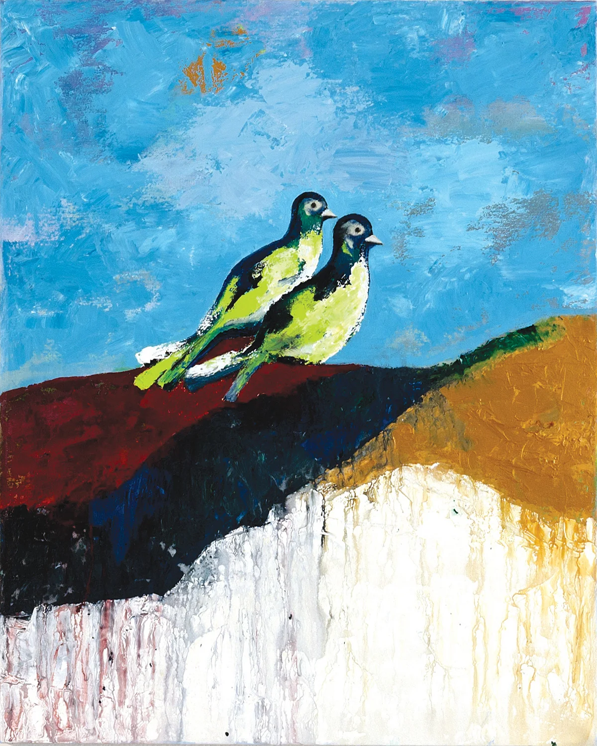 Doves 2 | 30" x 24" | Acrylic on canvas