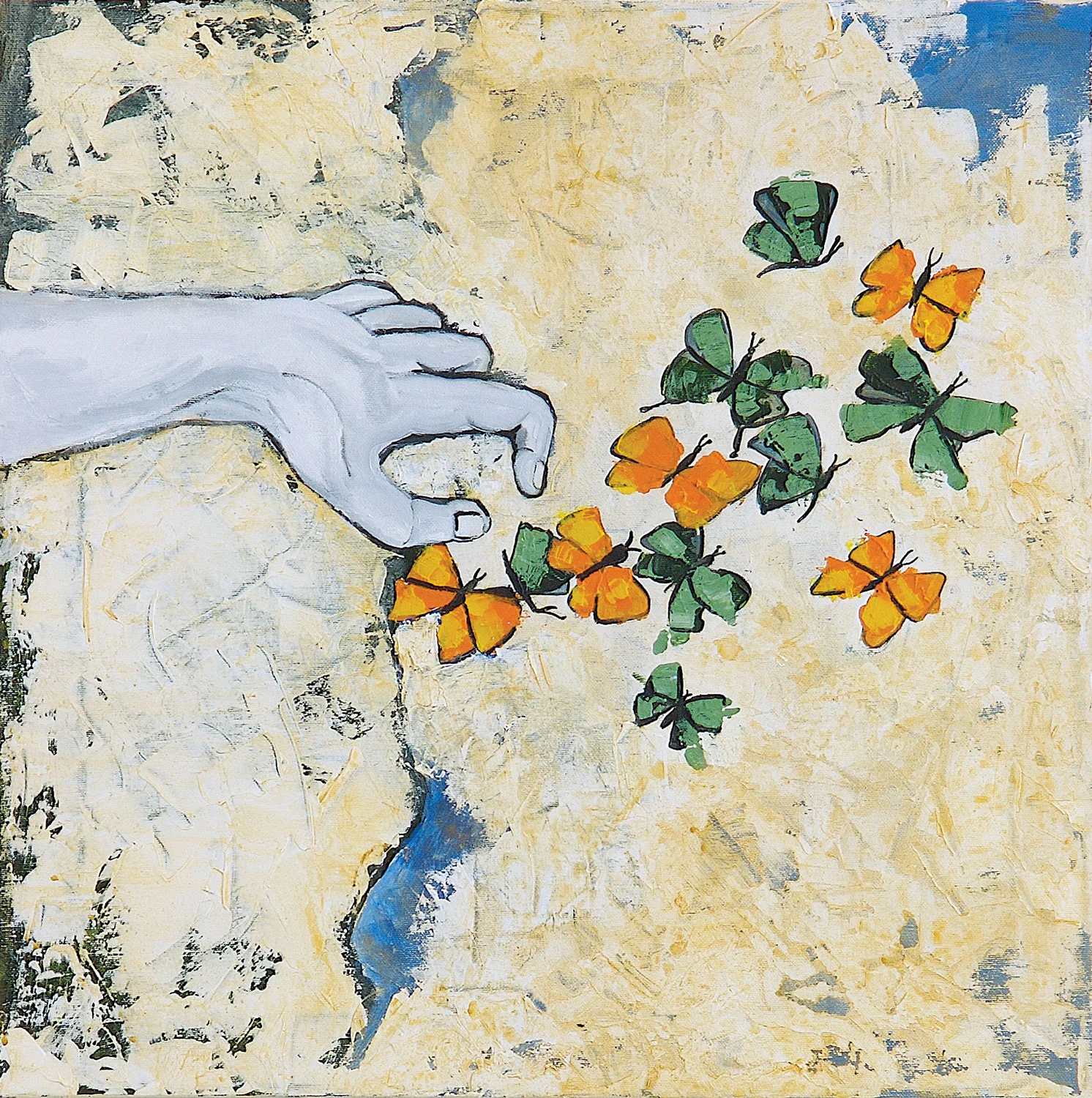 Flying Away | 20" x 20" | Acrylic on canvas