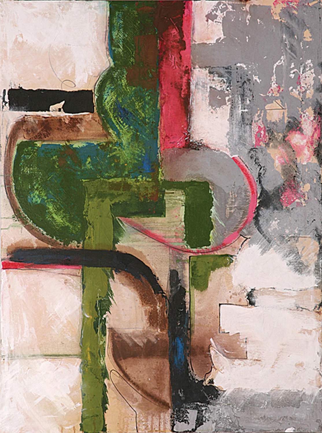 Metropolis 2 | 40" x 30" | Mixed media on canvas